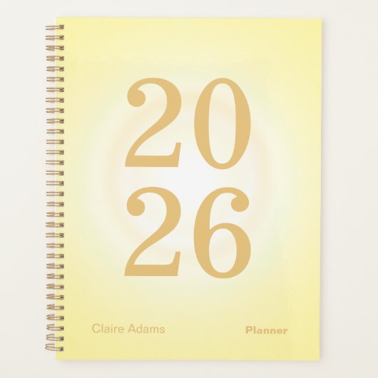 Gele Aura Big Jaar Planner (Voorkant)