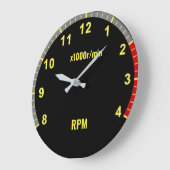 Gele Auto Tachometer Klok - Auto Mechanische Garag (Hoek)