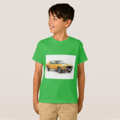 Gele auto uit de jaren zestig t-shirt (Voorkant volledig)