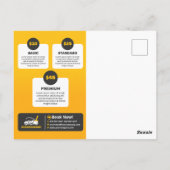 Gele Auto Wassen Auto Detailing Mobiele Auto Wasse Briefkaart (Achterkant)