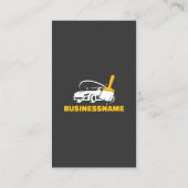 Gele Auto Wassen Auto Detailing Mobiele Auto Wasse Visitekaartje (Achterkant)