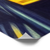 Gele auto's in de stad | AI Art Poster (Hoek)