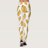Gele Autumn Leaf Leggings (Achterkant)