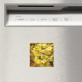 Gele Autumn Leaves Magneet (Insitu (Vaatwasser))