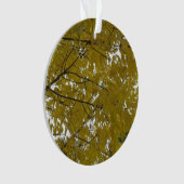 Gele Autumn Leaves Ornament (voorkant)
