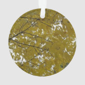 Gele Autumn Leaves Ornament (achterkant)