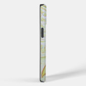 Gele Awareness Ribbon Angel Aangepaste iPhone Case (Achterkant / Rechts)