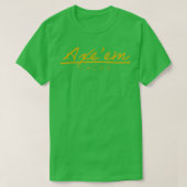 Gele Axeem-aansluitingen T-shirt (Design voorkant)