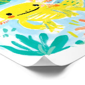 Gele Axolotl Poster (Hoek)