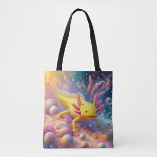 Gele Axolotl Tote Bag