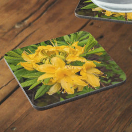 Gele Azalea Blooms Floral Beverage Coaster Bier Onderzetter