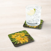 Gele Azalea Blooms Floral Beverage Coaster Bier Onderzetter (Rechterzijde)