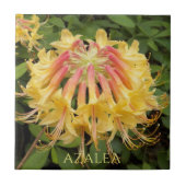 Gele Azalea Blooms Floral Tegeltje (Voorkant)