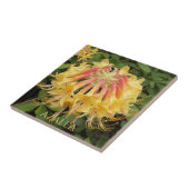 Gele Azalea Blooms Floral Tegeltje (Zijkant)