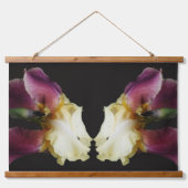 Gele baardirisbloemen hangend wandkleed (Voorkant)