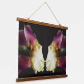 Gele baardirisbloemen hangend wandkleed (Gebogen)