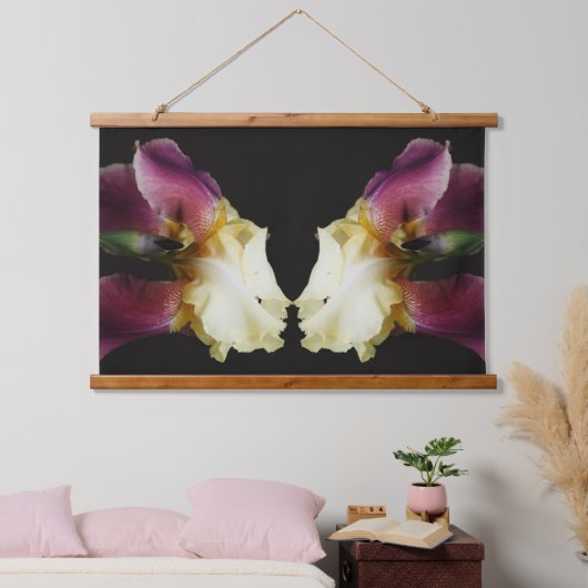 Gele baardirisbloemen hangend wandkleed (Slaapkamer)