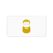 Gele-baardlabels Etiket (Voorkant)