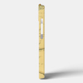 Gele baars op kaart Case-Mate iPhone case (Achterkant / Links)