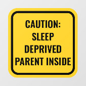 Gele Baby aan boord Alternative Car Window Decal (Vel)