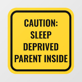 Gele Baby aan boord Alternative Car Window Decal