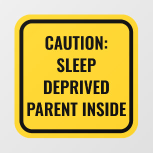 Gele Baby aan boord Alternative Car Window Decal