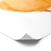 Gele Baby Chicken Print | Waterverf Baby kippen (Hoek)