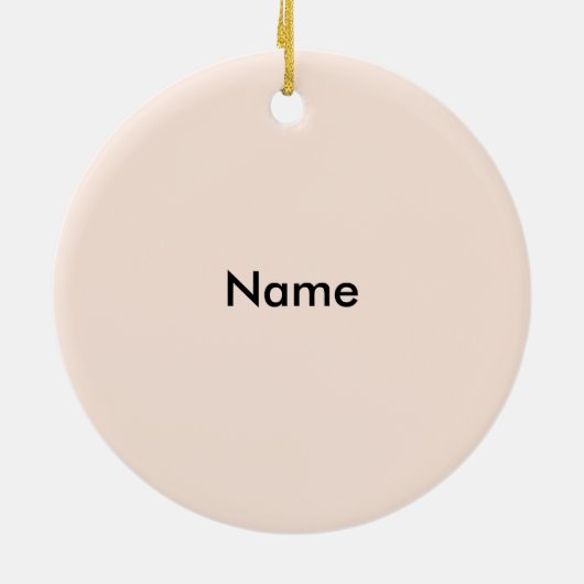 Gele Baby Elephant Keramisch Ornament (Achterkant)