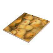Gele Baby kippen Tegeltje (Zijkant)