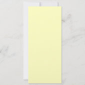 Gele Baby shower moeder en Baby olifant uitnodigen Kaart (Achterkant)