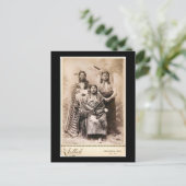 Gele badger, de jongste, hoge kauwbot1880 briefkaart (Staand voorkant)