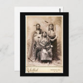 Gele badger, de jongste, hoge kauwbot1880 briefkaart (Voorkant / Achterkant)