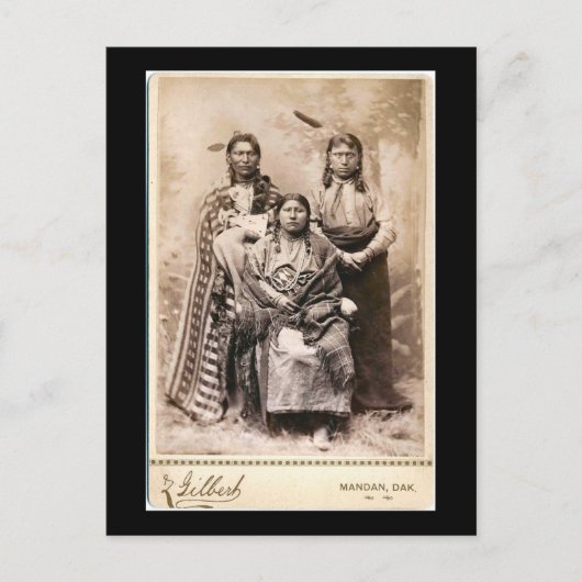 Gele badger, de jongste, hoge kauwbot1880 briefkaart (Voorkant)