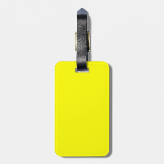 Gele Bagage Label (Achterkant verticaal)