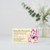 Gele bakkerij bakkerij bakkerij bakkerij bakkerijk visitekaartje (Staand voorkant)