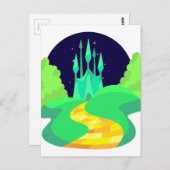 gele baksteen briefkaart (Voorkant / Achterkant)