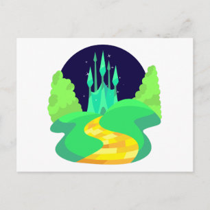 gele baksteen briefkaart