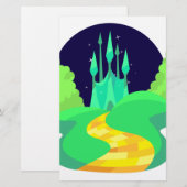 gele baksteen briefpapier (Voorkant / Achterkant)