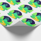 gele baksteen cadeaupapier (Hoek)