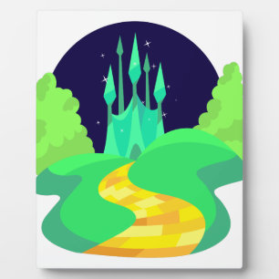 gele baksteen fotoplaat