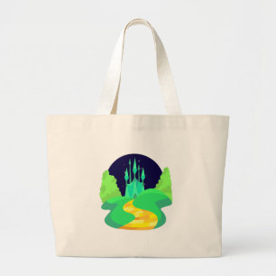 gele baksteen grote tote bag