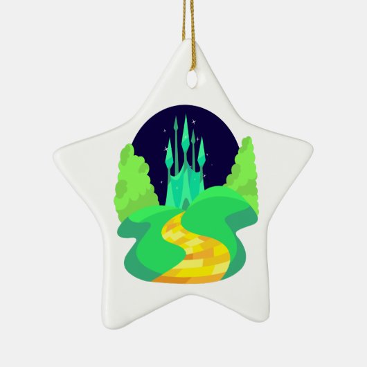 gele baksteen keramisch ornament (Rechts)