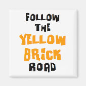 gele baksteen magneet (Voorkant)