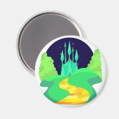 gele baksteen magneet (Voorkant / Achterkant)