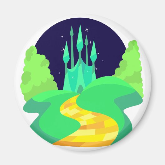 gele baksteen magneet (Voorkant)