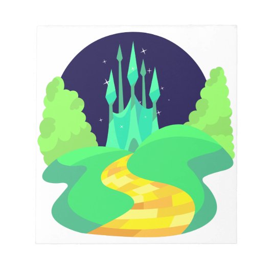 gele baksteen notitieblok (Voorkant)