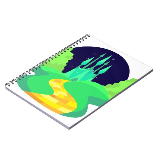 gele baksteen notitieboek (Linkerzijde)