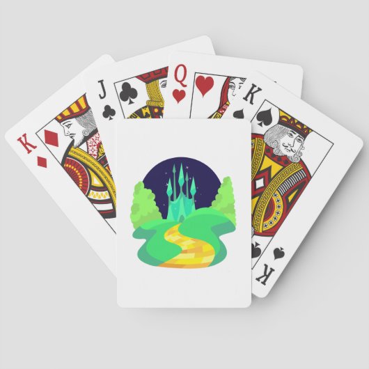 gele baksteen pokerkaarten (Achterkant)