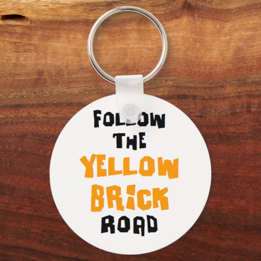 gele baksteen sleutelhanger (Voorkant)