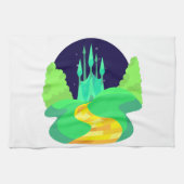 gele baksteen theedoek (Horizontaal)